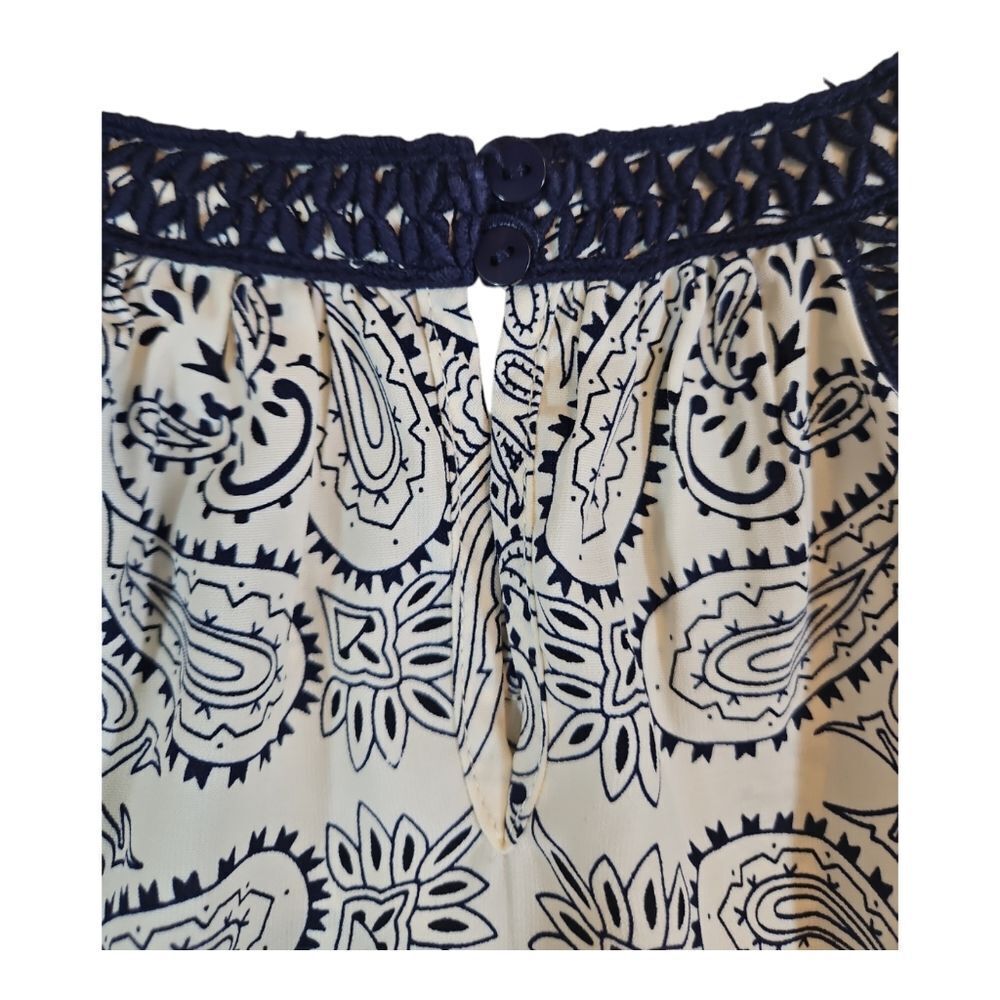 Skies Are Blue Hankerchief Print Halter Sleeveless Top XS Stitch Fix - Picture 5 of 7